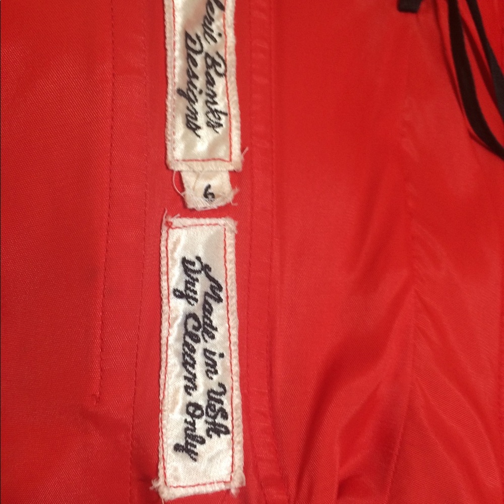 Vintage Red Designer Dress ONE of a kind ATLANTA - Picture 7 of 8